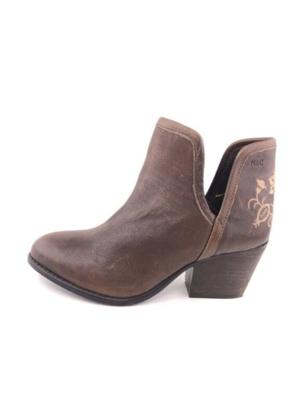 Musse & Cloud Ashila Brown Leather Ankle Boots 7